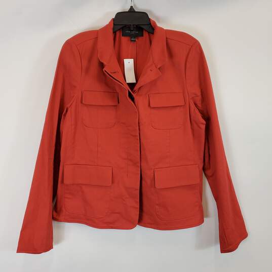 Ann Taylor Factory Women Red Jacket NWT sz L image number 1