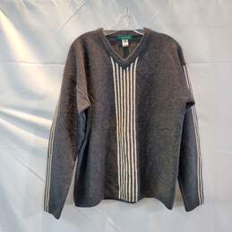 Vintage Giordano Pure Wool Pullover V-Neck Sweater Size S