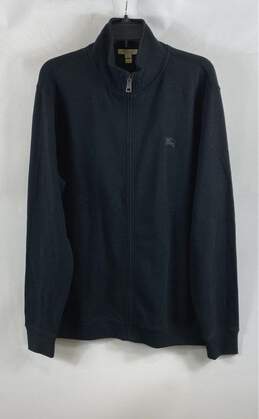 Burberry Brit Black Zip Up Sweater - Size XXL