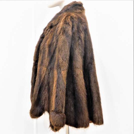 Vintage Fashion Colony Women's Mink Fur Stole Shawl image number 3