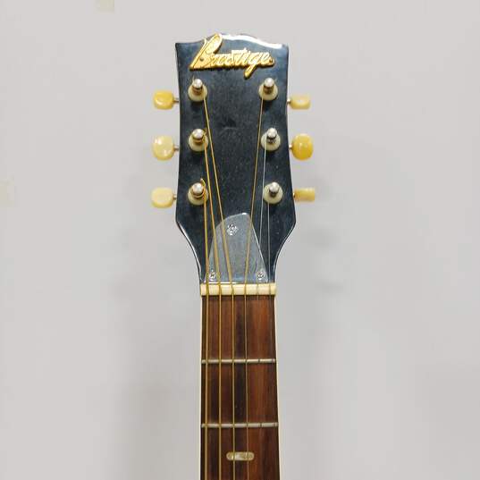 Prestige Wooden 6 String Acoustic Guitar w/Black Hard Case image number 3