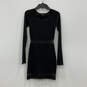 NWT Womens Black Round Neck Long Sleeve Regular Fit Sheath Dress Size S image number 1