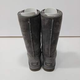 Ugg Grey Suede Classic Tall Sheepskin Boots Size 8 alternative image