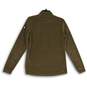 Dover Saddlery Womens Brown Quarter Zip Mock Neck Long Sleeve T-Shirt Size M image number 2