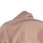 Womens Pink Long Sleeve Pockets Half Zip Sherpa Pullover Jacket Size XS image number 4