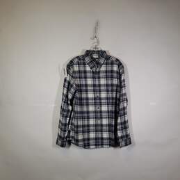 NWT Mens Plaid Regular Fit Long Sleeve Collared Button-Up Shirt Size Large