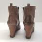 Kenneth Cole Reaction Storm Call Brown Wedge Heels Woman's Size 6.5 image number 4