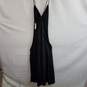 Astr Black Satin Cowl Neck Slip Dress Size XL image number 2