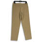 NWT Womens Tan Flat Front Traveler Pull-On Stretch Ankle Pants Size 10 image number 2