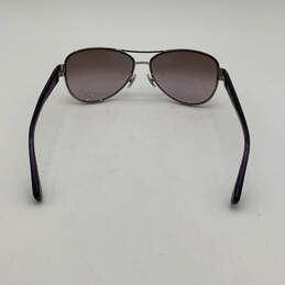 Womens HC 7003 9125/68 Purpule Lens Silver Full-Rim Aviator Sunglasses alternative image