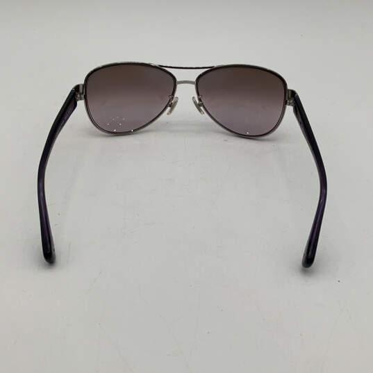 Womens HC 7003 9125/68 Purpule Lens Silver Full-Rim Aviator Sunglasses image number 2