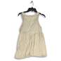 NWT Womens Beige Pleated Sleeveless V-Neck Pullover Mini Dress Size Medium image number 2