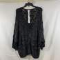 Women's Black Rhinestoned Dolman Sleeve Sweater, Sz. 4 image number 1