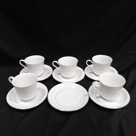 11pc Huntington Tea Cup & Saucer Set image number 1