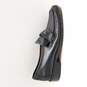 D'Paco Men's Black Leather Loafers Size 6.5 image number 1