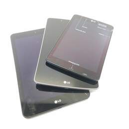 LG Tablets Assorted Models Lot of 3