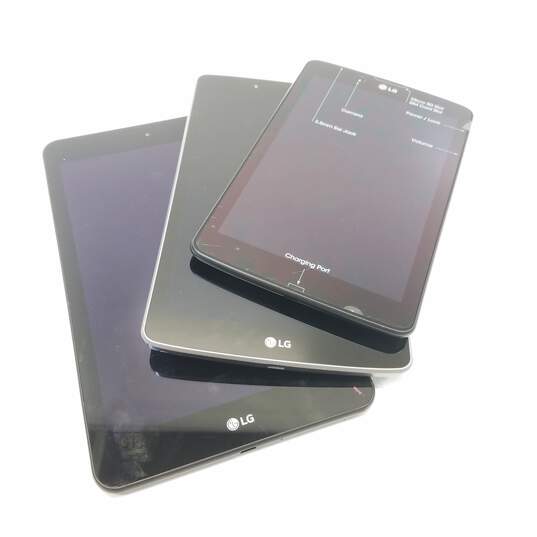LG Tablets Assorted Models Lot of 3 image number 1