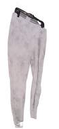 Womens Gray Tie Dye Elastic Waist Pull On Legging Pants Size 2 image number 3