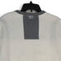 Womens White Gray Long Sleeve Crew Neck Pullover Sweatshirt Size Large image number 4