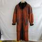 Vintage Toppolino Fine Leather Original Shearling Long Coat Sz Small S image number 1
