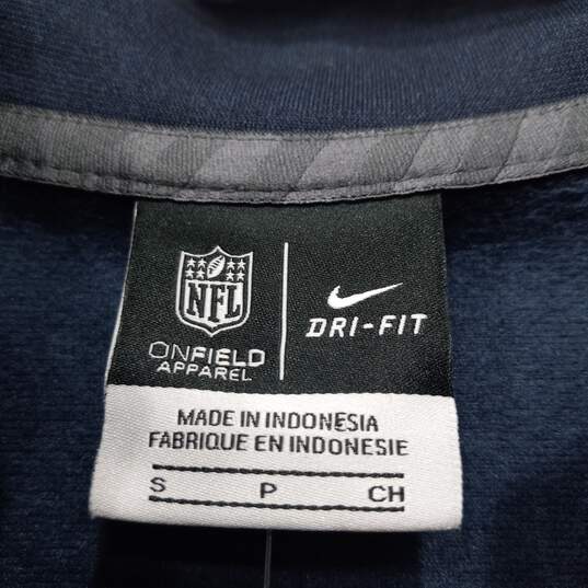 Nike Denver Broncos 1/4 Zip Sweater Men's Size S image number 4