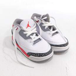 Jordan 3 Retro Fire Red 2022 TD Toddler Shoes Size 7C