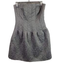 H&M Women Black Paisley Mini Dress Sz 10 NWT