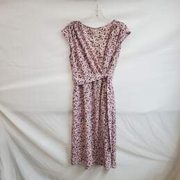 Max Studio Pink Floral Patterned Wrap Dress WM Size S