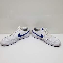 Mn VTG. Nike CD546-103 LU1 Court Vision Low White Royal Blue Sneakers Sz 10.5