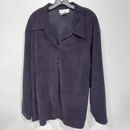 Dressbarn Purple Button Up Shirt Women's Size 24