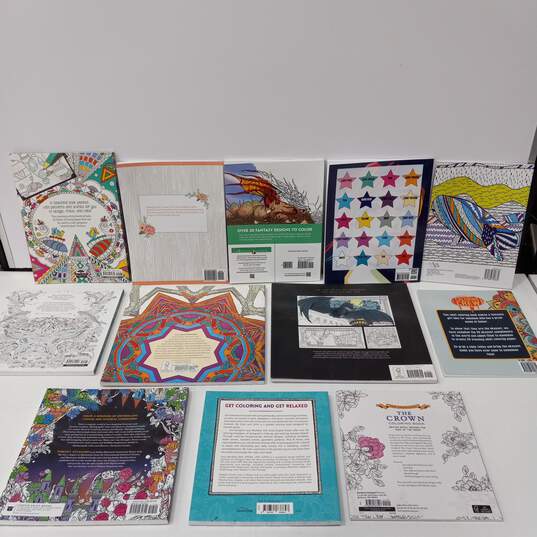 Bundle of 12 Assorted Adult Coloring Books image number 2