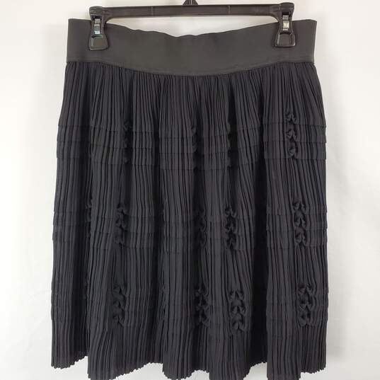 Reiss Women Black Midi Skirt Sz 4 image number 3