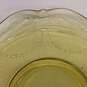 Set of 5 Vintage Amber Madrid Depression Glass Saucers image number 4