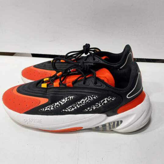 Women's Adidas Originals Ozelia Orange/Black Leopard Print Sneaker Shoes Size 9.5 image number 4