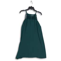 Maurices Womens Green Sleeveless Keyhole Back A-Line Dress Size Small
