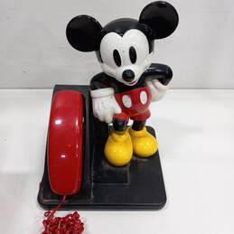 Vintage Disney Mickey Mouse AT&T Corded Push Button Telephone