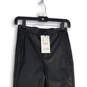 NWT Womens Black Leather Slash Pocket High-Rise Ankle Leggings Size XS image number 3