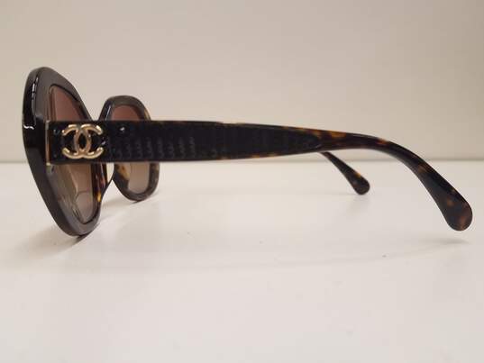 Buy the Chanel CC Oversized Tortoise Sequin Sunglasses