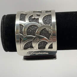 Designer Brighton Silver-Tone Christo Tokyo Sparkle Wide Cuff Bracelet alternative image