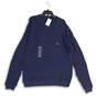 NWT Mens Navy Blue Long Sleeve Crew Neck Knitted Pullover Sweater Size L image number 1