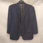 Giorgio Men Navy Striped Blazer Suit Jacket 48R image number 1