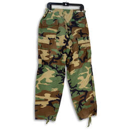 Mens Multicolor Camouflage Flat Front Straight Leg Cargo Pants Size M/R alternative image