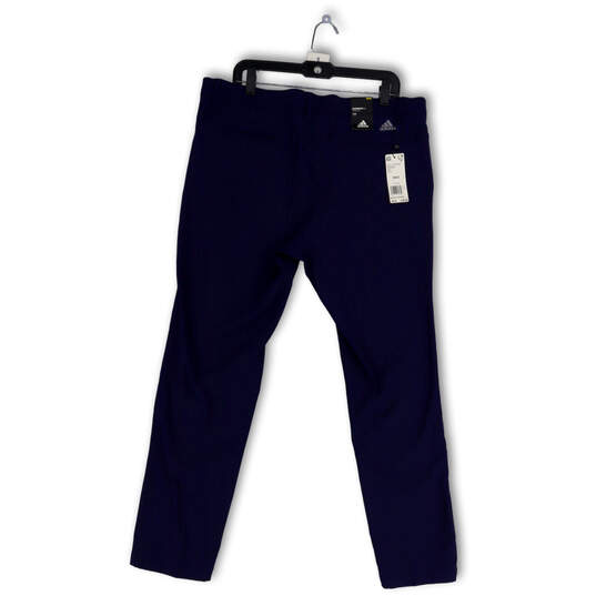 NWT Mens Blue Ultimate365 Flat Front Straight Leg Golf Chino Pants Sz 36X32 image number 2