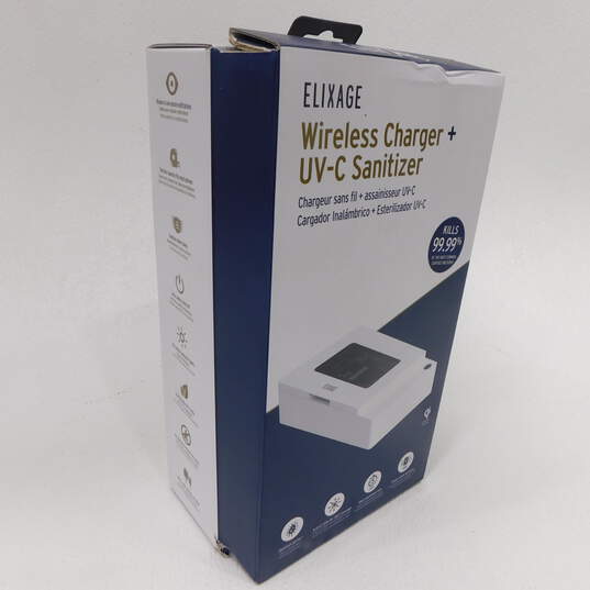 Elixage Wireless Charger and UV-C Sanitizer for most phones image number 2