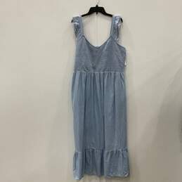 NWT Old Navy Womens Blue V-Neck Sleeveless Fit & Flare Dress Size XXL