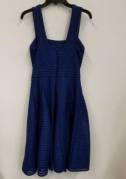 NWT Womens Blue Paris Rodez Square Neck Sleeveless Fit & Flare Dress Size 1 alternative image