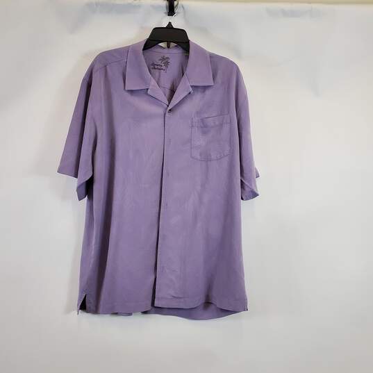 Tommy Bahama Men Lilac Printed Button Up L image number 1