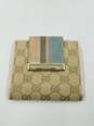 Authentic Gucci GG Pink Striped Wallet image number 1