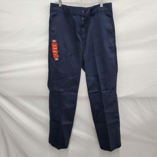 NWT Dickies MN's 874 Flex Original Fit Navy Blue Pants Size 34 x 32 image number 1