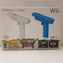 Nintendo Wii Big Town Shoot Out w/ 2 Blasters Bundle